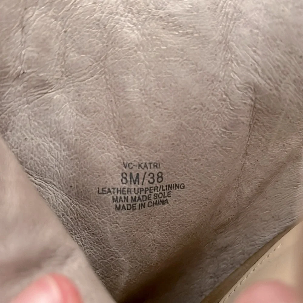 Vince Camuto Katri Gladiator Peep Toe, Size 8, Tan - Picture 7 of 10